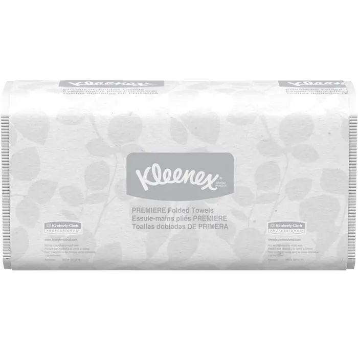 Kleenex Premiere Folded Towels, 1-Ply, Unscented, White, Pack of 25 Popular